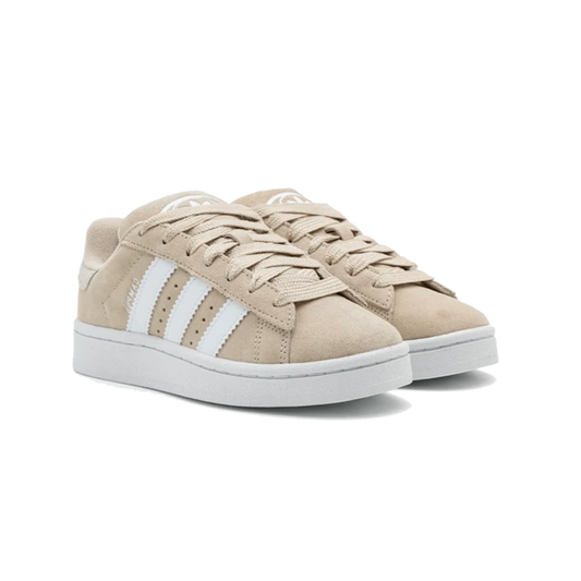 Paire d’Adidas Campus 00s Wonder White GS ID2026 vue de trois quarts