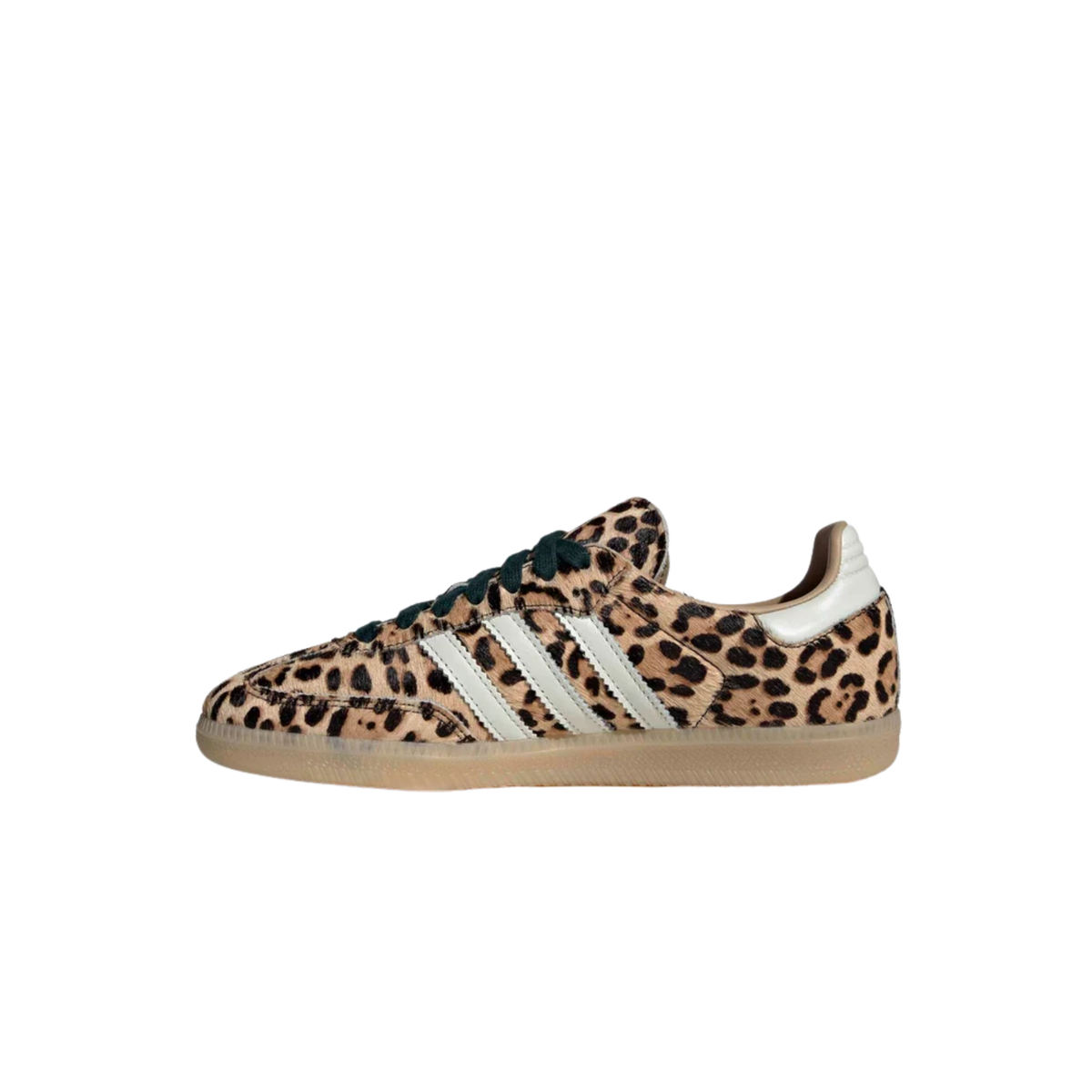 Détails de l’imprimé léopard sur la Adidas Samba OG KI6674