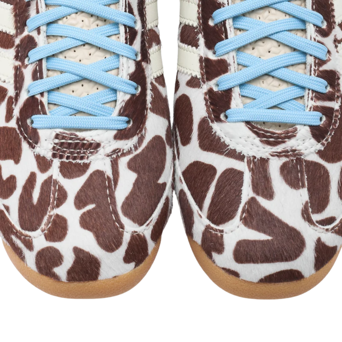 Détails de la finition pony hair Cow Print de la Adidas SL 72 OG