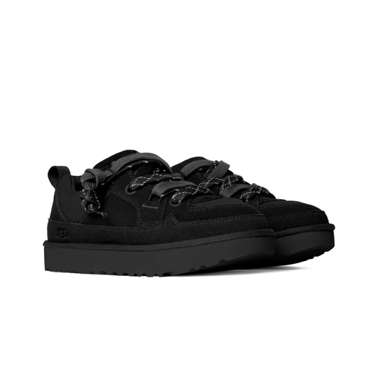 UGG Lo Lowmel noire pour femme et homme en daim et toile