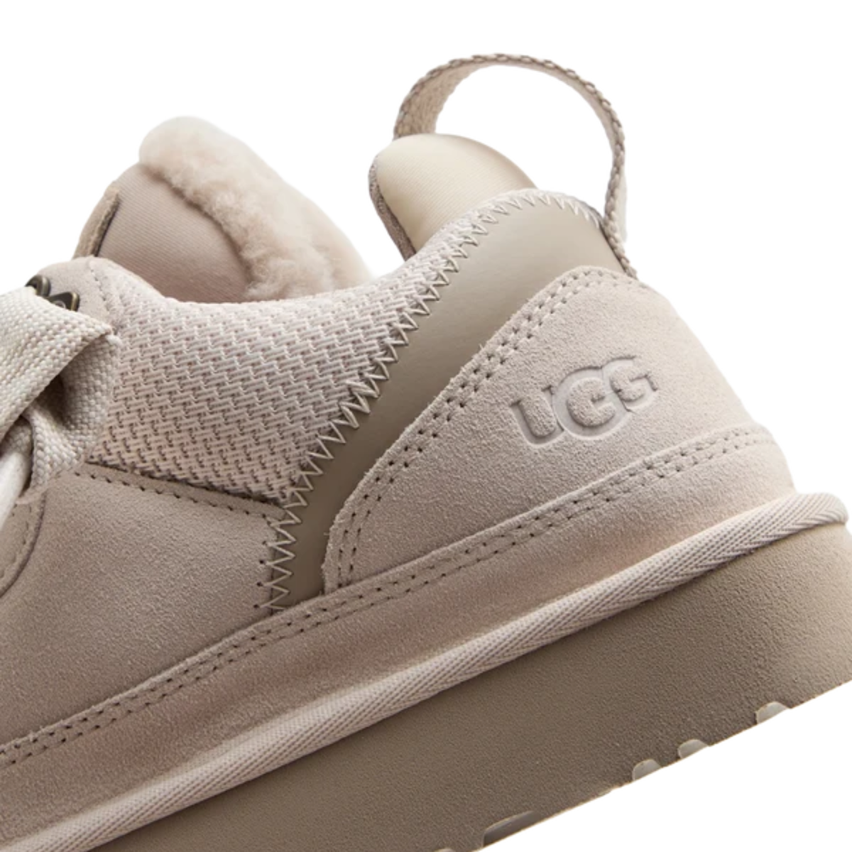Détails en daim et toile de la UGG Lowmel Ceramic 1144032-CMCT