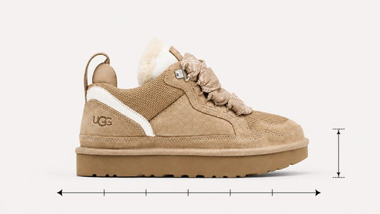 Guide des tailles UGG femme avec pointures EU, US et longueur du pied