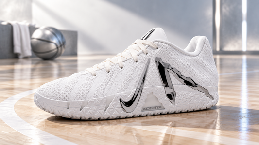 Nike Ja 3 White Label IO7666-100 Sail Metallic Silver chaussure basketball ZoomX