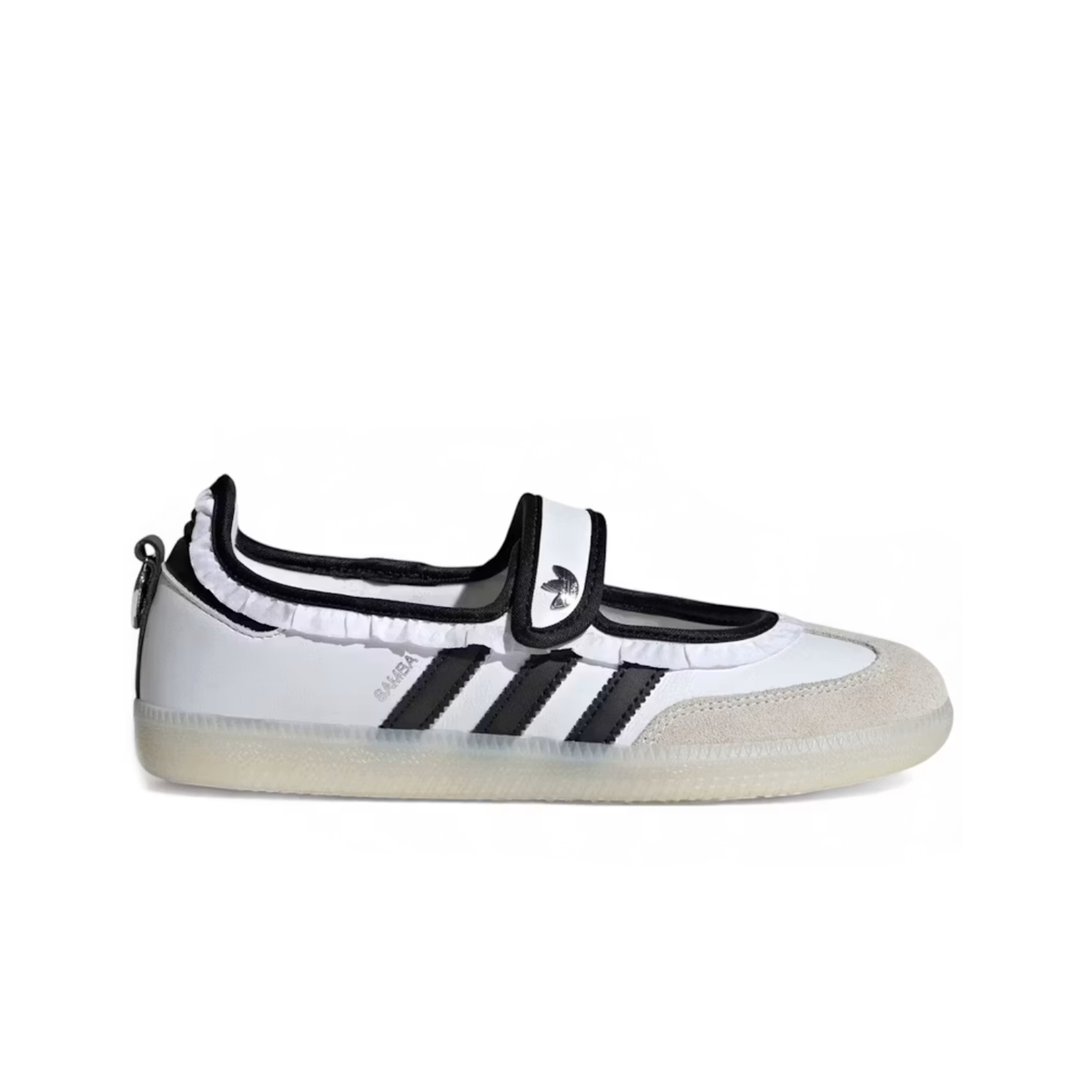 Adidas Samba Jane Ruffle Pack White Black Femme KH6231 vue de profil