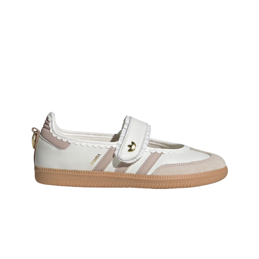 Adidas Samba Jane White Pink Gum Femme KH6230 vue de profil