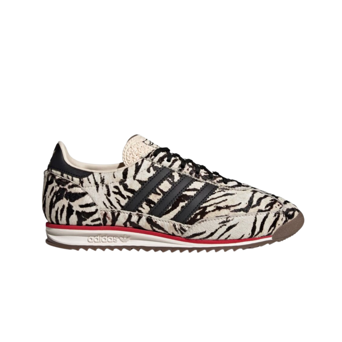 Adidas SL 72 OG Zebra Femme KH8811 noire et blanche vue de profil