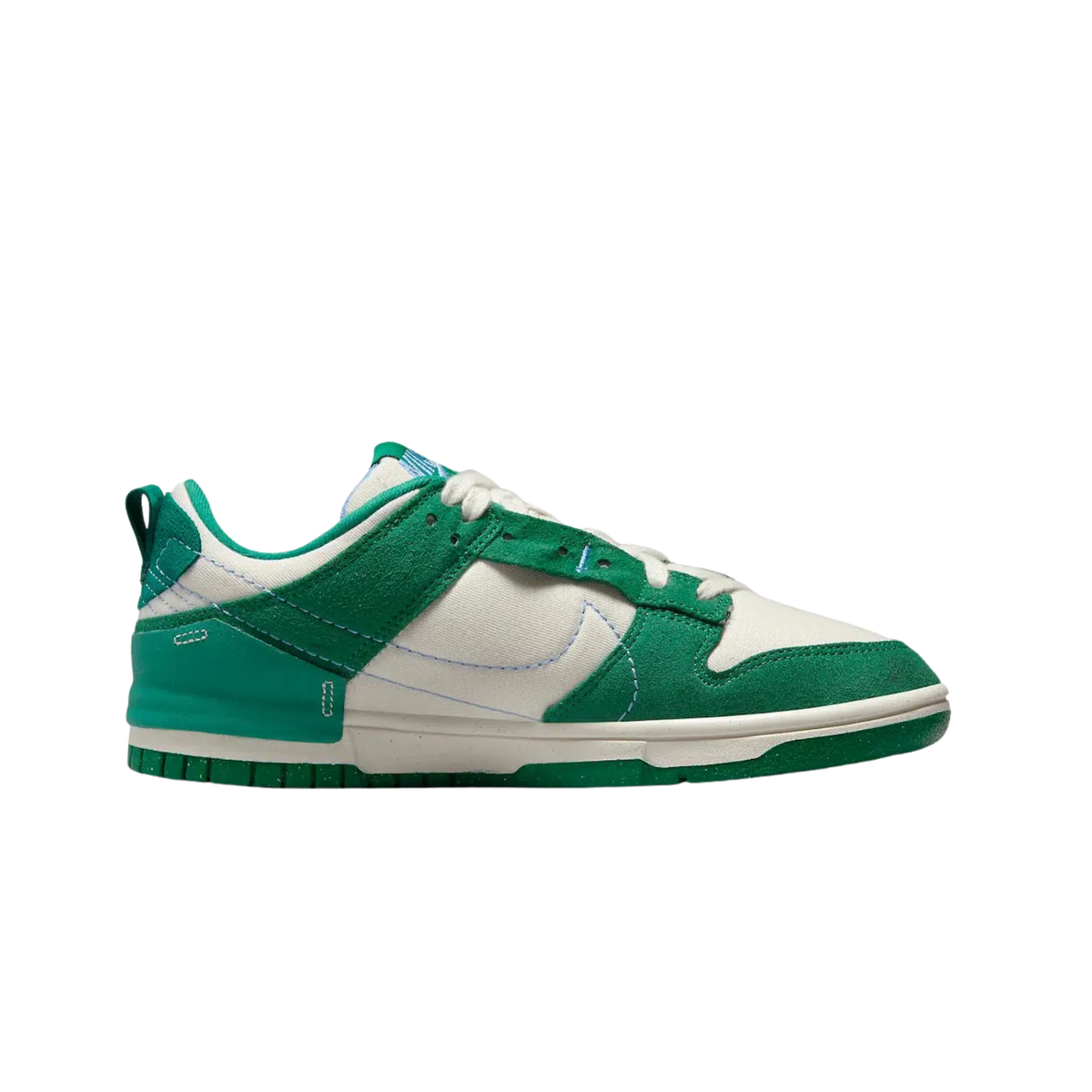 Détails verts et Swoosh bleu de la Nike Dunk Low Disrupt 2 DH4402-001
