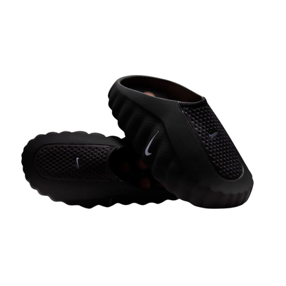 Paire de Nike Mind 001 Slide Black Chrome HQ4309-001 vue trois quarts