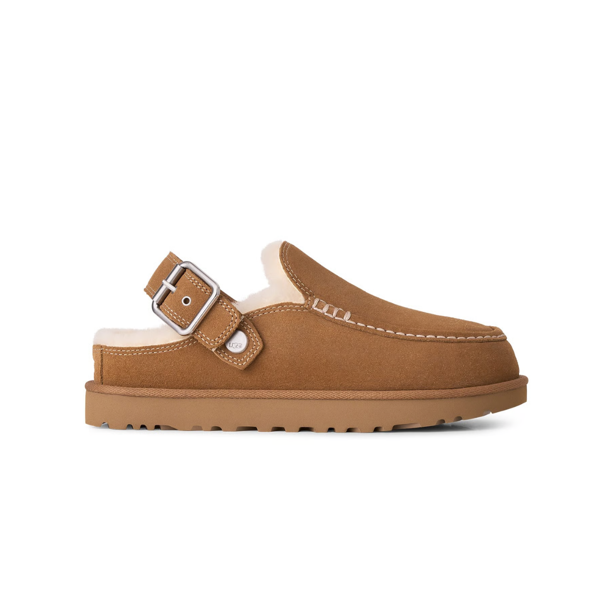 UGG Goldenstar Evelina Clog Chestnut Femme 1180251-CHE vue de profil