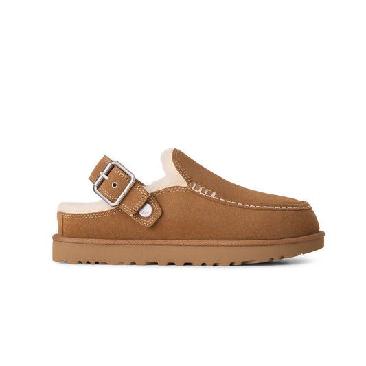 UGG Goldenstar Evelina Clog Chestnut Femme 1180251-CHE vue de profil