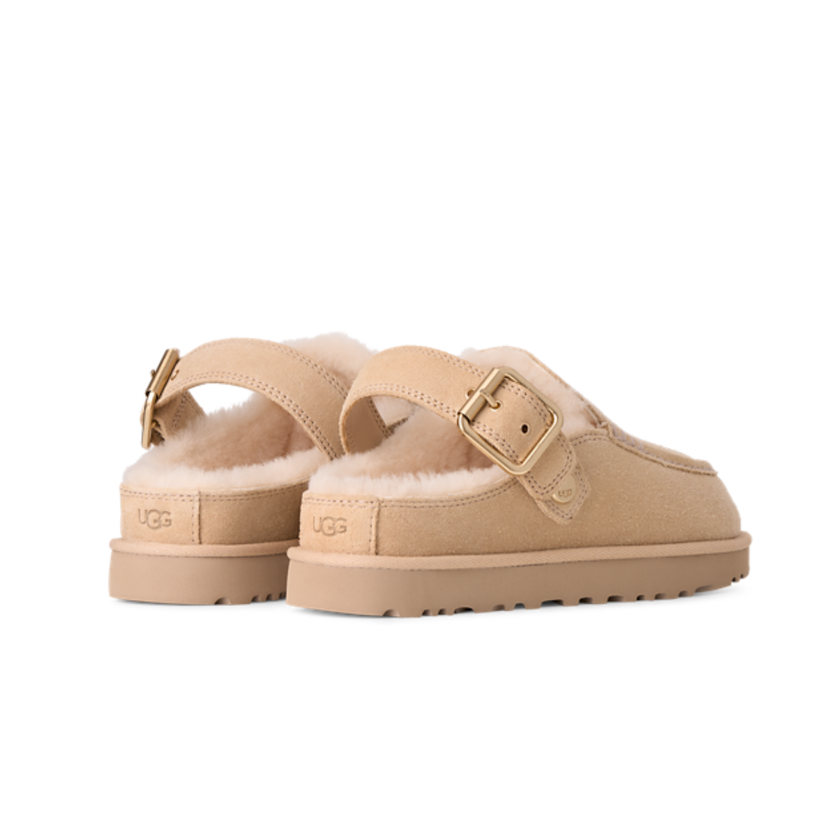 UGG Goldenstar Evelina Clog Sand Castle avec bride réglable arriere