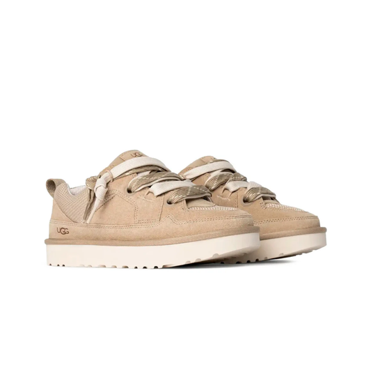 UGG Lo Lowmel Mustard Seed beige en daim et toile