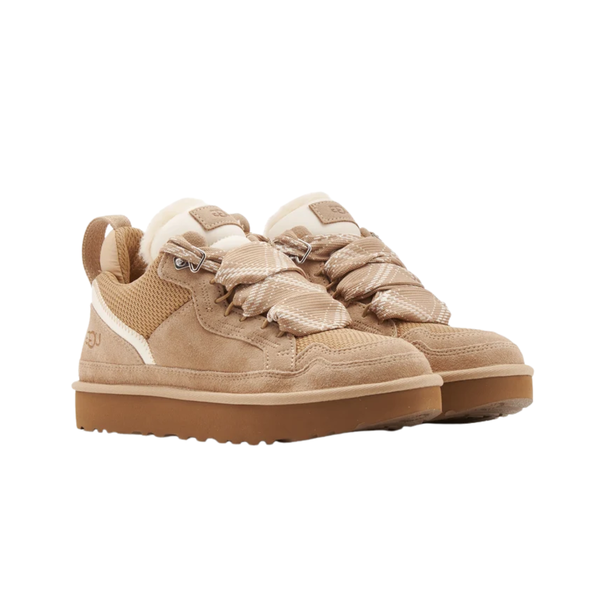 UGG Lowmel beige femme en daim et textile